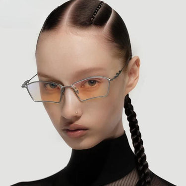 Metal Frame Rectangle Sunglass